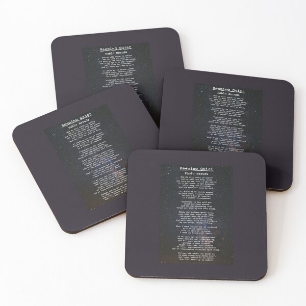 Item preview, Keeping Quiet Poem designed and sold by NeonCrabStudio.