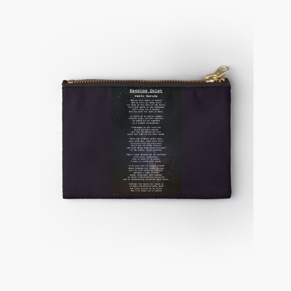 Item preview, Keeping Quiet Poem designed and sold by NeonCrabStudio.