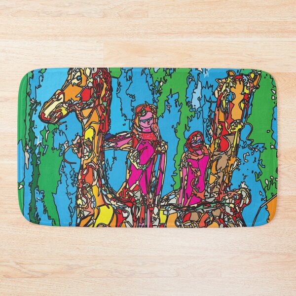 Item preview, GiraffeBack Riding Closeup,TeresaTown at Redbubble 2020 designed and sold by Mark Stansberry.