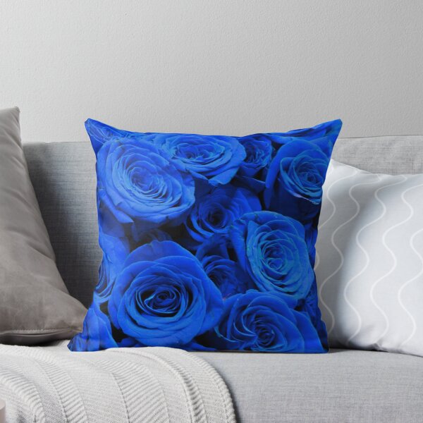 Item preview, Roses bleues, photo florale romantique de pervenche, bouquet floral bleu royal designed and sold by hollycooper.