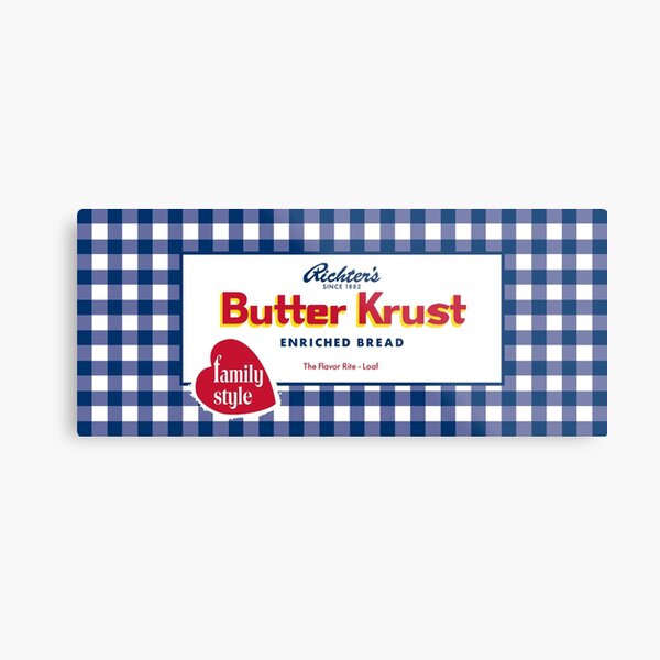 Butter Krust Bread Classic Design Metal Print