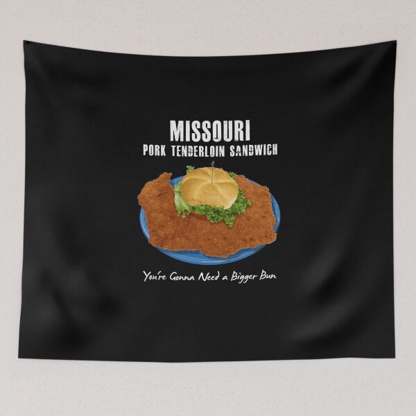Item preview, Pork Loin Sandwich Deep Fried Cutlet Hamburger Bun Midwest designed and sold by twHistory.