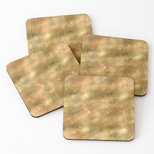 Item preview, Faux Disco Mirror Squares Golden Yellow Pattern designed and sold by 4Craig.