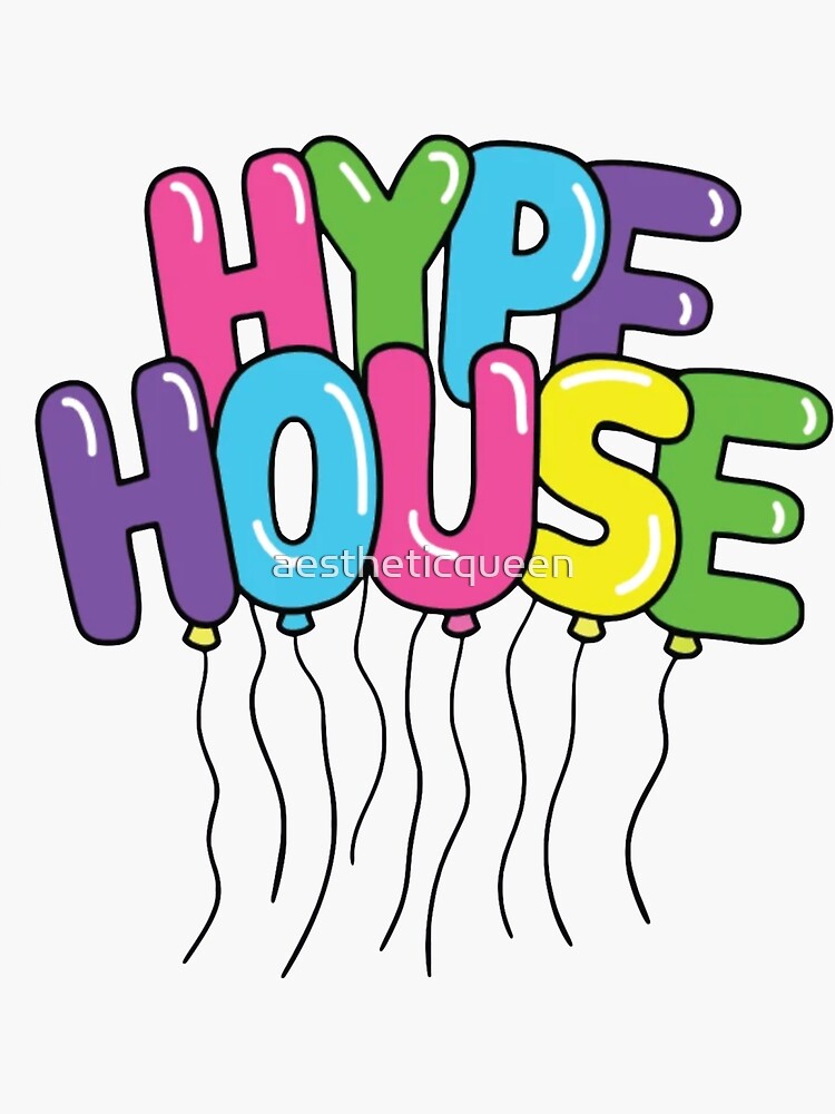 Hype House Balloons Stickers.
