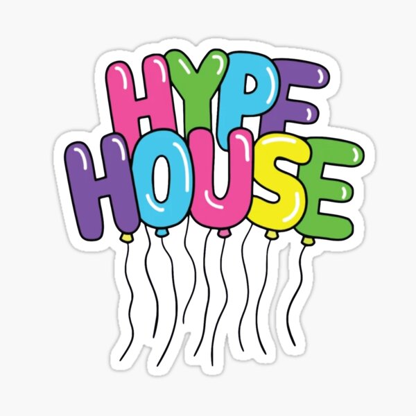 The Hype House Balloons Pegatina