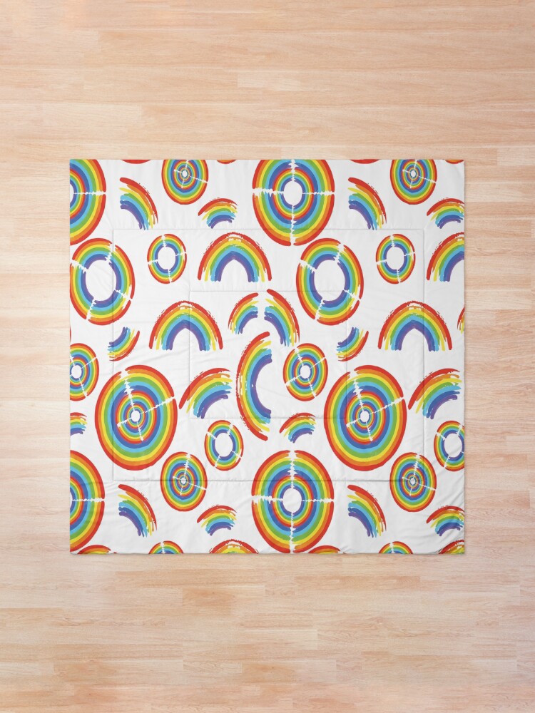 Alternate view of Rainbow Trail Comforter