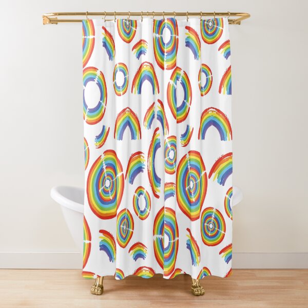 Rainbow Trail Shower Curtain