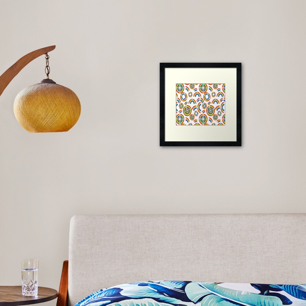 Rainbow Trail Framed Art Print