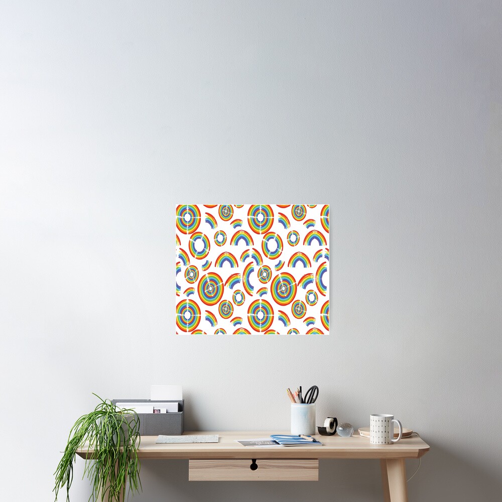 Rainbow Trail Poster