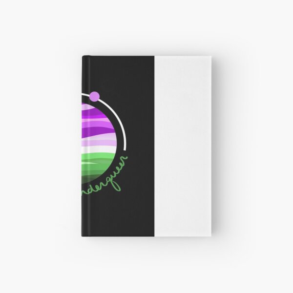 Space Genderqueer Hardcover Journal