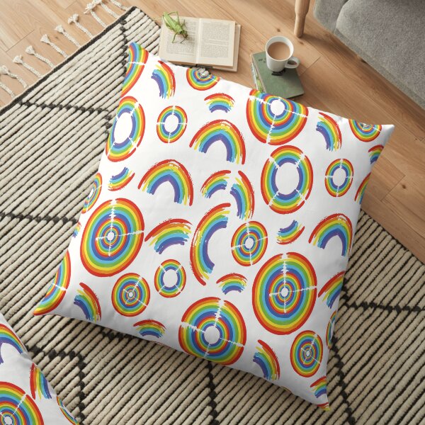 Rainbow Trail Floor Pillow