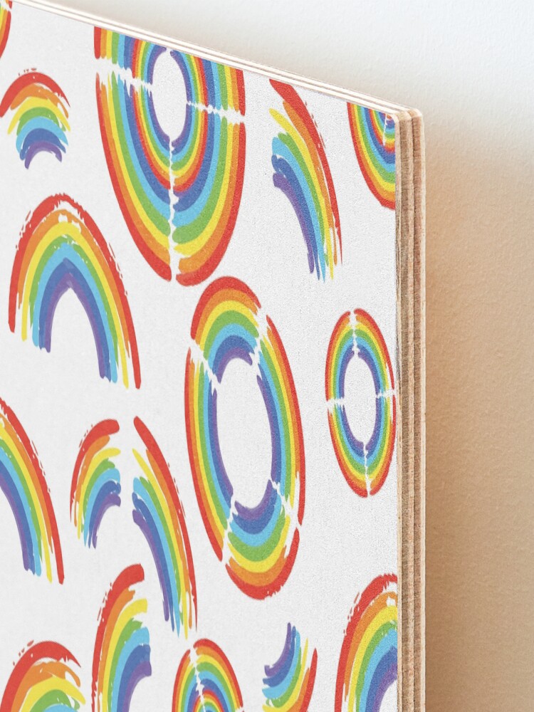 Alternate view of Rainbow Trail Mounted Print