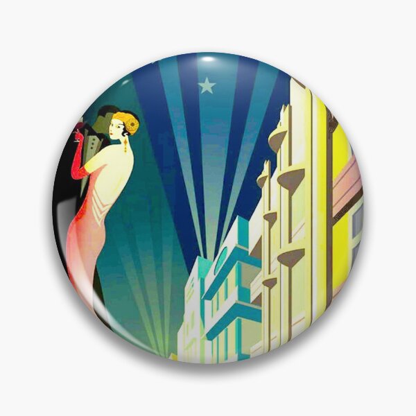 Item preview, "SOUTH BEACH DANCERS" Art Deco Print designed and sold by posterbobs.
