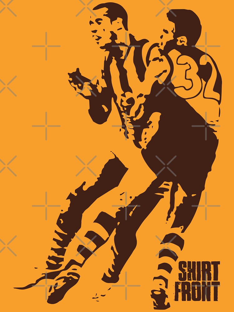 Bud v Cuz: Brown on Gold by shirtfront-co