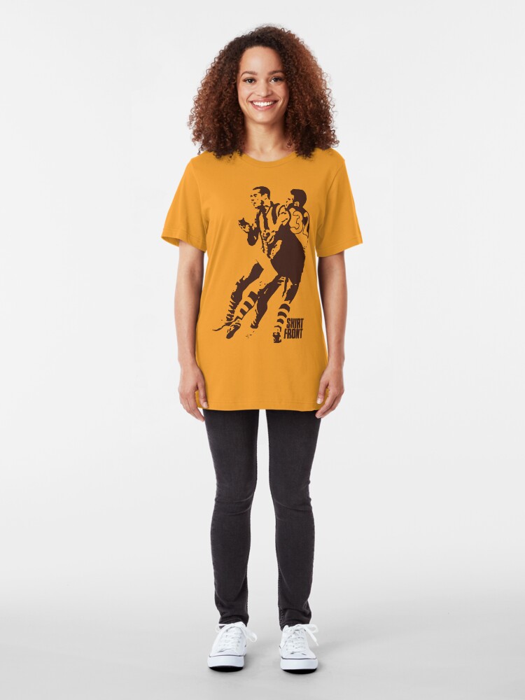Alternate view of Bud v Cuz: Brown on Gold Slim Fit T-Shirt
