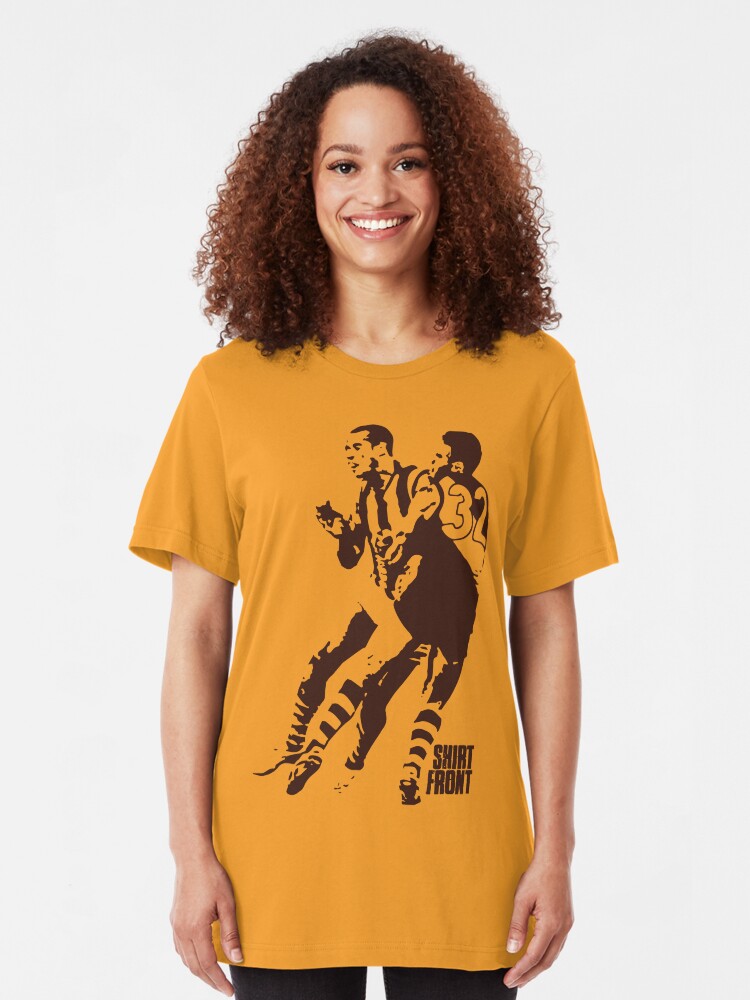Alternate view of Bud v Cuz: Brown on Gold Slim Fit T-Shirt