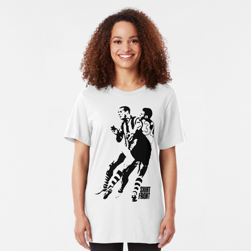 Bud v Cuz: Black on White Slim Fit T-Shirt