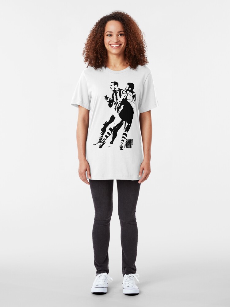 Alternate view of Bud v Cuz: Black on White Slim Fit T-Shirt