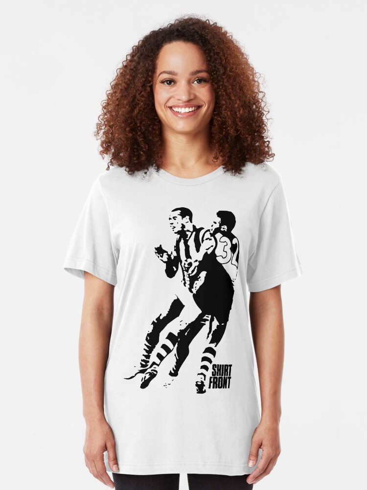 Alternate view of Bud v Cuz: Black on White Slim Fit T-Shirt