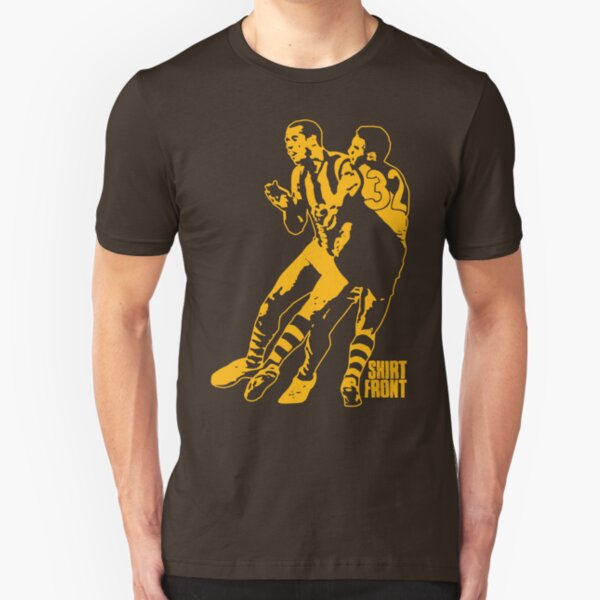 Bud v Cuz: Gold on Brown Slim Fit T-Shirt