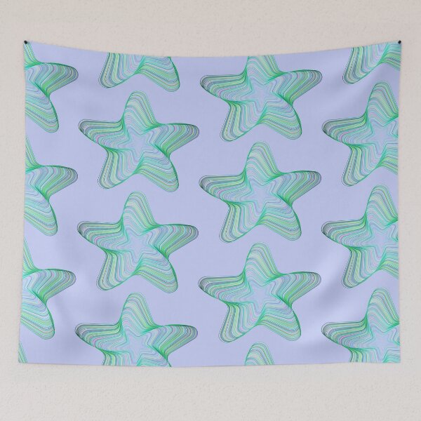 Item preview, Star of Five Points Line Art Chromatic Prismatic designed and sold by Albaley.