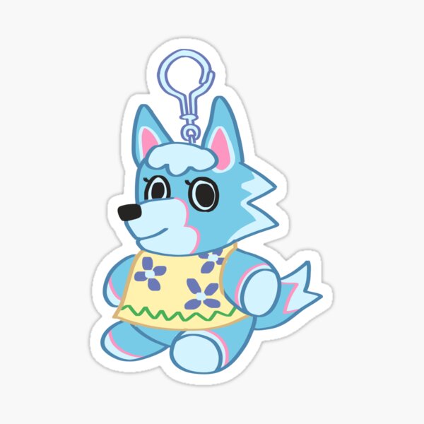 Animal Crossing: New Horizons Skye Keychain Sticker