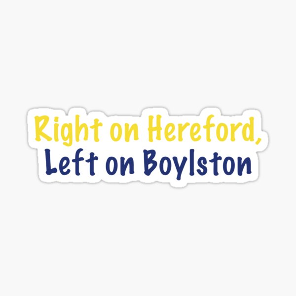 Item preview, Boston Marathon 26.2 Right on Hereford Left on Boylston Street  designed and sold by Jallen003.