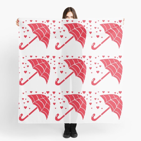Item preview, Red Umbrella with Raining Hearts designed and sold by Abigail Davidson.