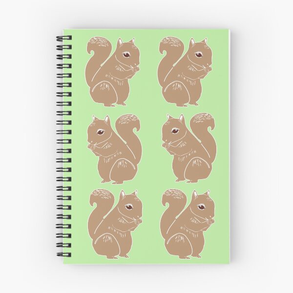 Item preview, Light Brown Squirrels with Light Green Pattern designed and sold by Abigail Davidson.