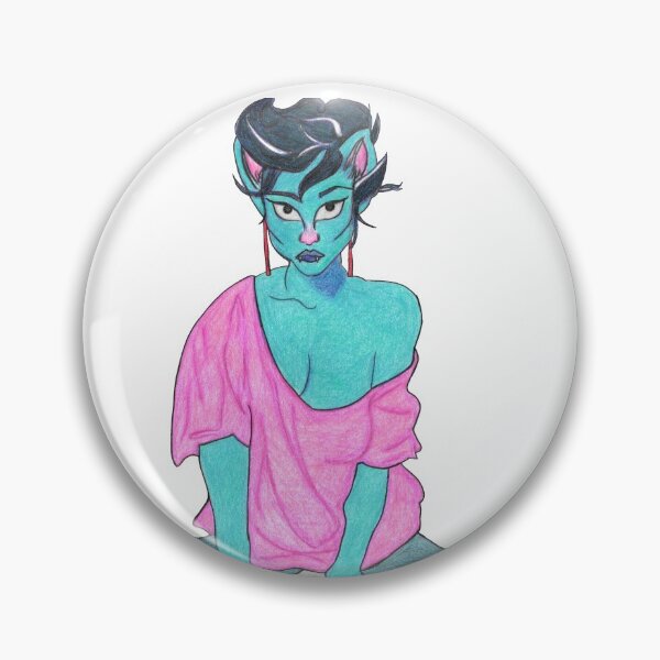 Item preview, 80's Blue Cat Lady designed and sold by tiffanycanpaint.