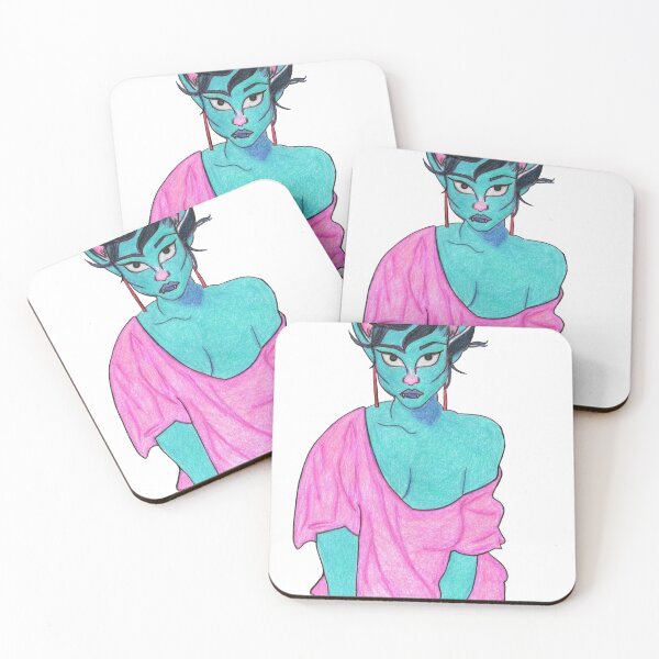 Item preview, 80's Blue Cat Lady designed and sold by tiffanycanpaint.