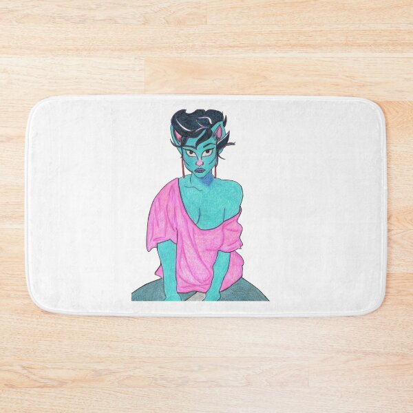 Item preview, 80's Blue Cat Lady designed and sold by tiffanycanpaint.