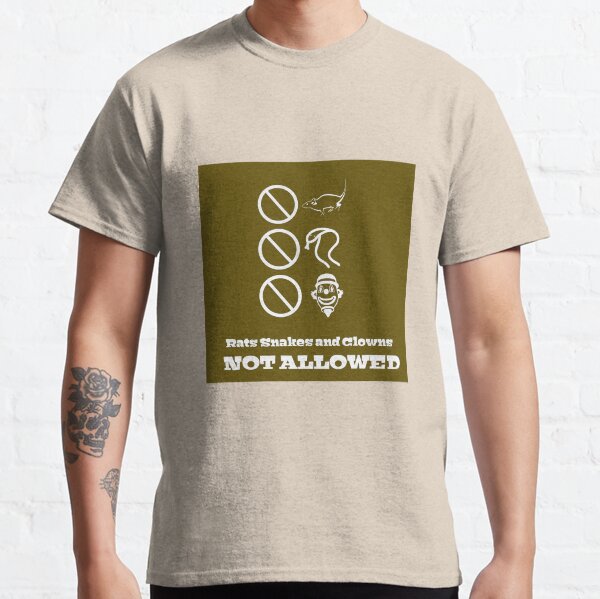 Rats Snakes and Clowns  Classic T-Shirt