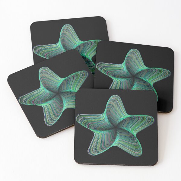 Item preview, Star of Five Points Line Art Chromatic Prismatic designed and sold by Albaley.