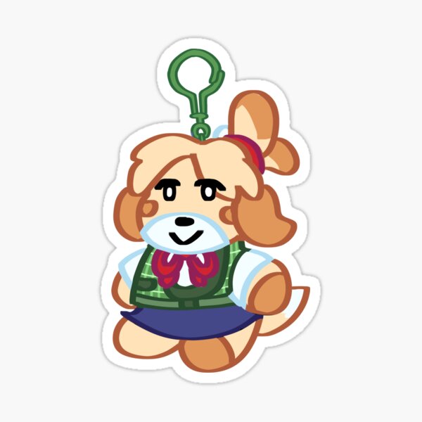 Animal Crossing: New Horizons Isabelle Keychain Sticker