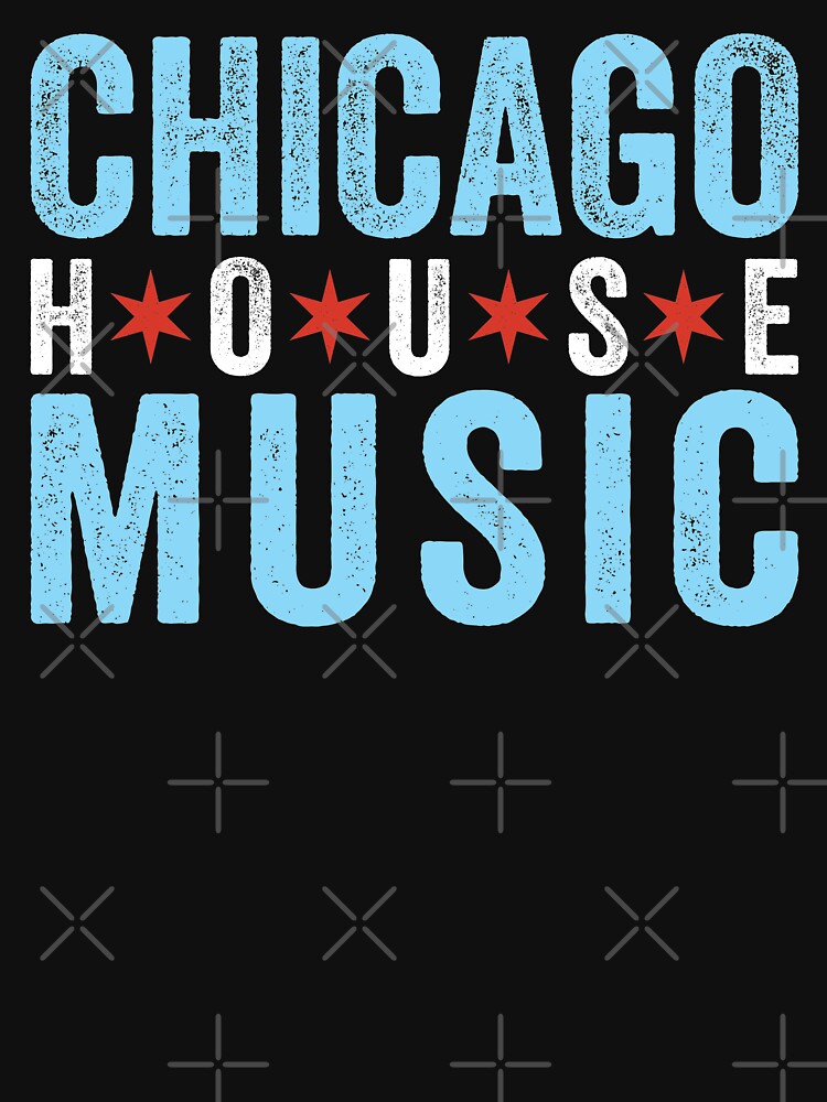 Chicago House Music Design Bulls - Chicago House - T-Shirt