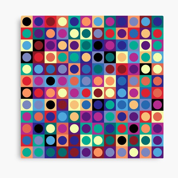 Vasarely Inspired Canvas Print