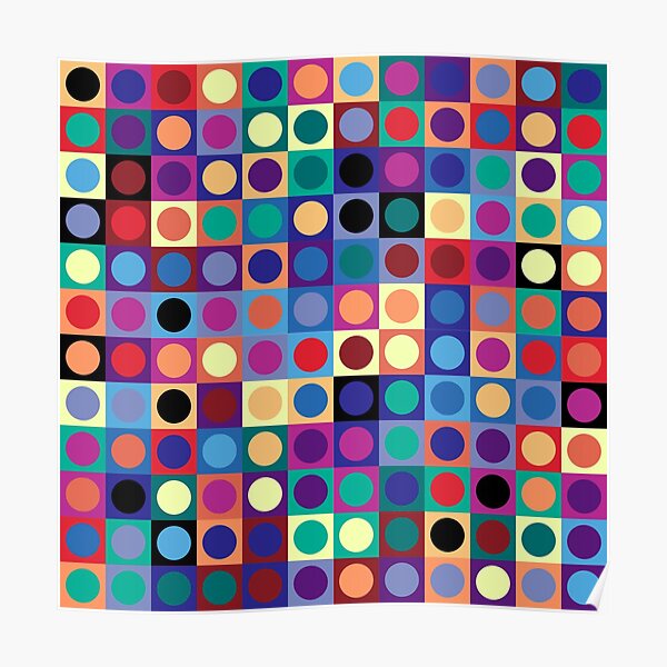 Vasarely Inspired Poster