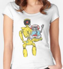 loader bot & gortys Women's Fitted Scoop T-Shirt