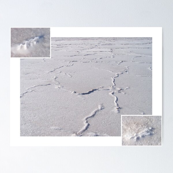 Salt Pan, Lake Sunday near Yorketown in South Australia Poster