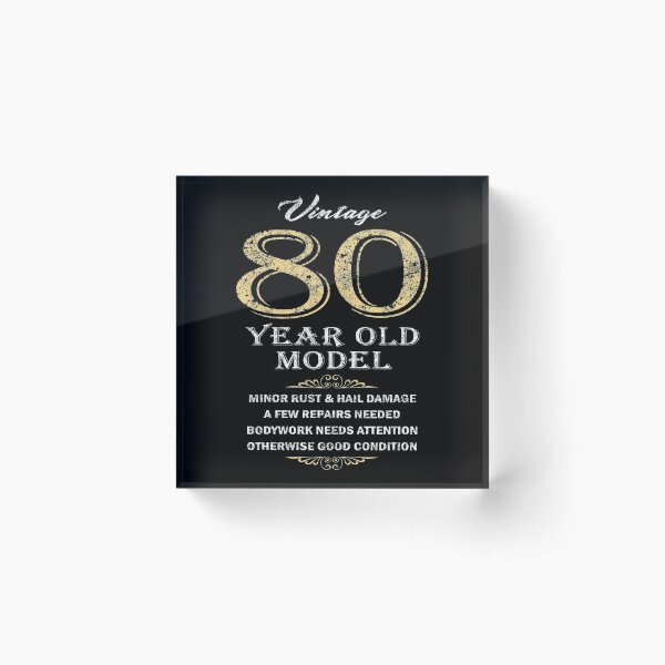 80th Birthday - Funny gift idea Acrylic Block