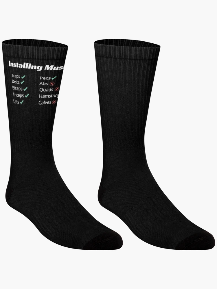 Thumbnail 3 of 5, Socks, Installing Muscles! designed and sold by InputVSOutput.