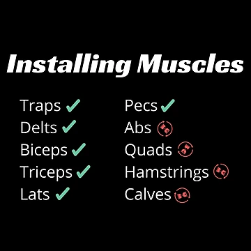 Artwork thumbnail, Installing Muscles! by InputVSOutput