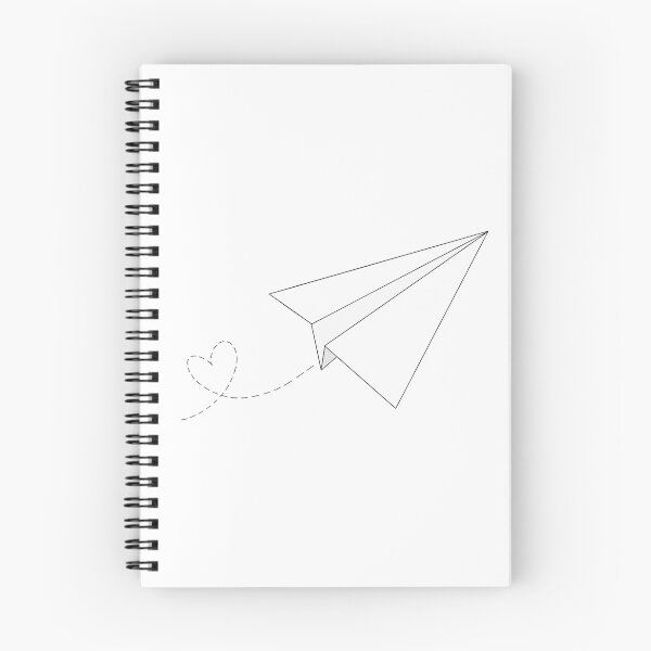 Item preview, Paper Airplane with Heart Trail designed and sold by haileyngg.