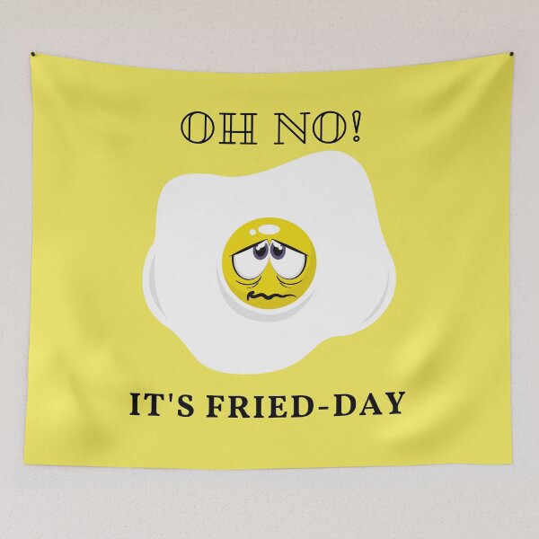 Item preview, It's Fried-Day - Funny Egg Design designed and sold by stunpun.
