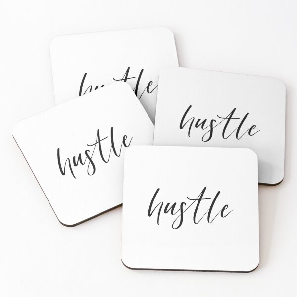 Item preview, Hustle Quote Typography designed and sold by maniacfitness.