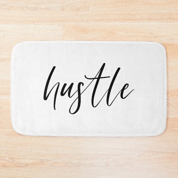 Item preview, Hustle Quote Typography designed and sold by maniacfitness.