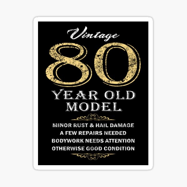 Item preview, 80th Birthday - Funny gift idea designed and sold by HobzyMerch.