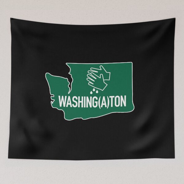 Item preview, WASHING(A)TON Funny Washington State, Washing Hands With Soap Funny Seattle Graphic designed and sold by anivas.