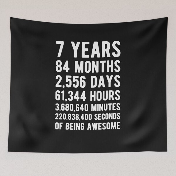 Item preview, 7th Birthday Gift 7 Years 84 Months Old Being Awesome designed and sold by iBestSellings.